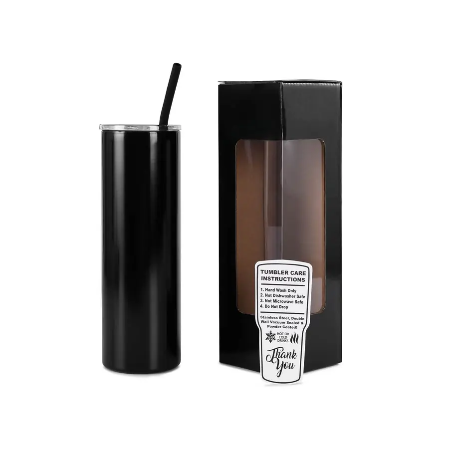 20 oz Skinny Tumbler in Black