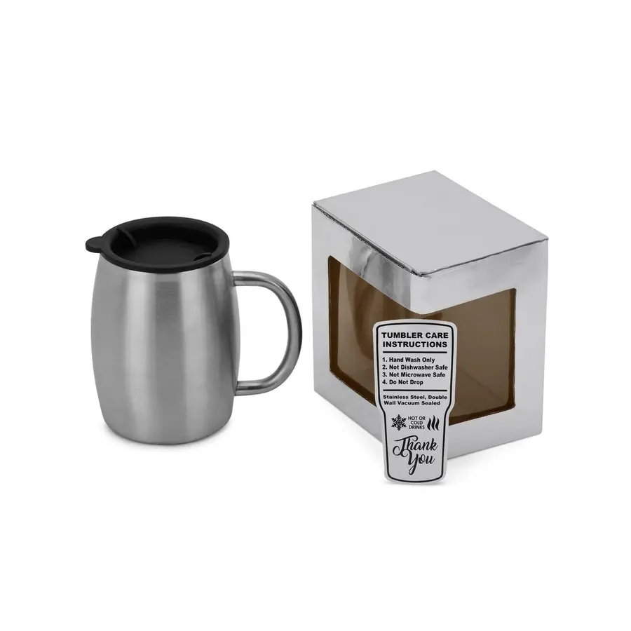 Full-Color Steel Mug in Silver